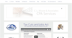 Desktop Screenshot of clmoorecpa.com